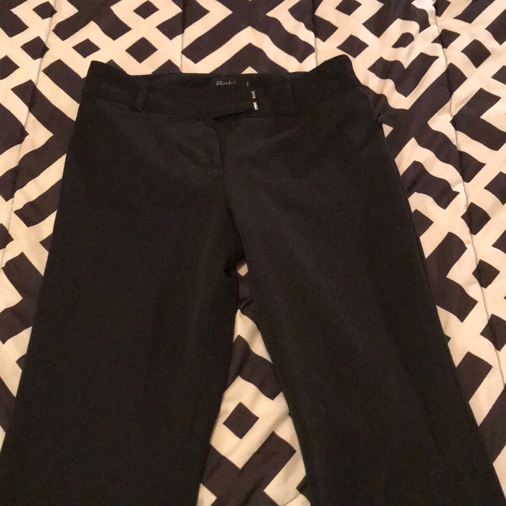 Cuffed Black Slacks